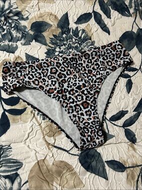 Cheetah print bathing suit bottoms